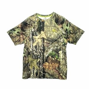 Mossy Oak Dri More Tech Break Up Country Camouflage T-Shirt Mens size L Hunting